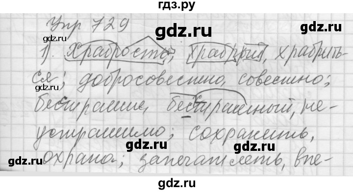 ГДЗ по русскому языку 5 класс  Купалова практика  упражнение - 729, Решебник №2 к учебнику 2016
