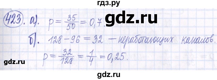 ГДЗ по алгебре 9 класс Мордкович Учебник, Задачник Базовый уровень задачник 2021 / итоговое повторение - 423, Решебник к задачнику 2021