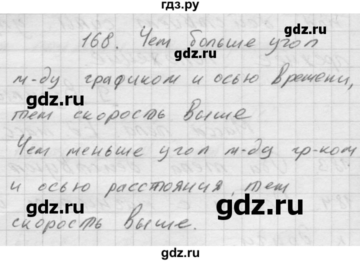 ГДЗ по физике 7‐9 класс  Перышкин Сборник задач  номер - 168, Решебник