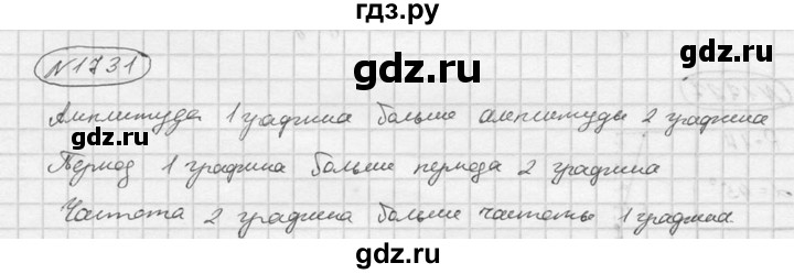 ГДЗ по физике 7‐9 класс  Перышкин Сборник задач  номер - 1731, Решебник