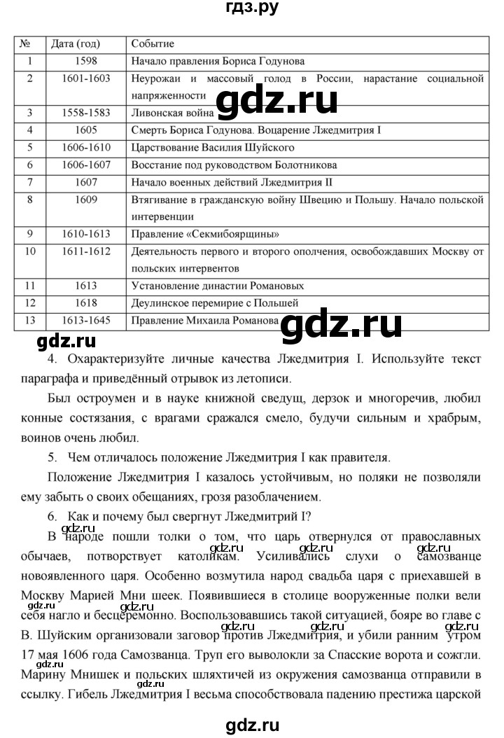 ГДЗ по истории 7 класс Пчелов История России  параграф - 10, Решебник